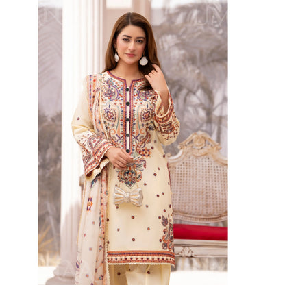 UA-188 Embroidered Cotton dress by Umnaa | Ready to Wear | Pakistani Asian Clothes