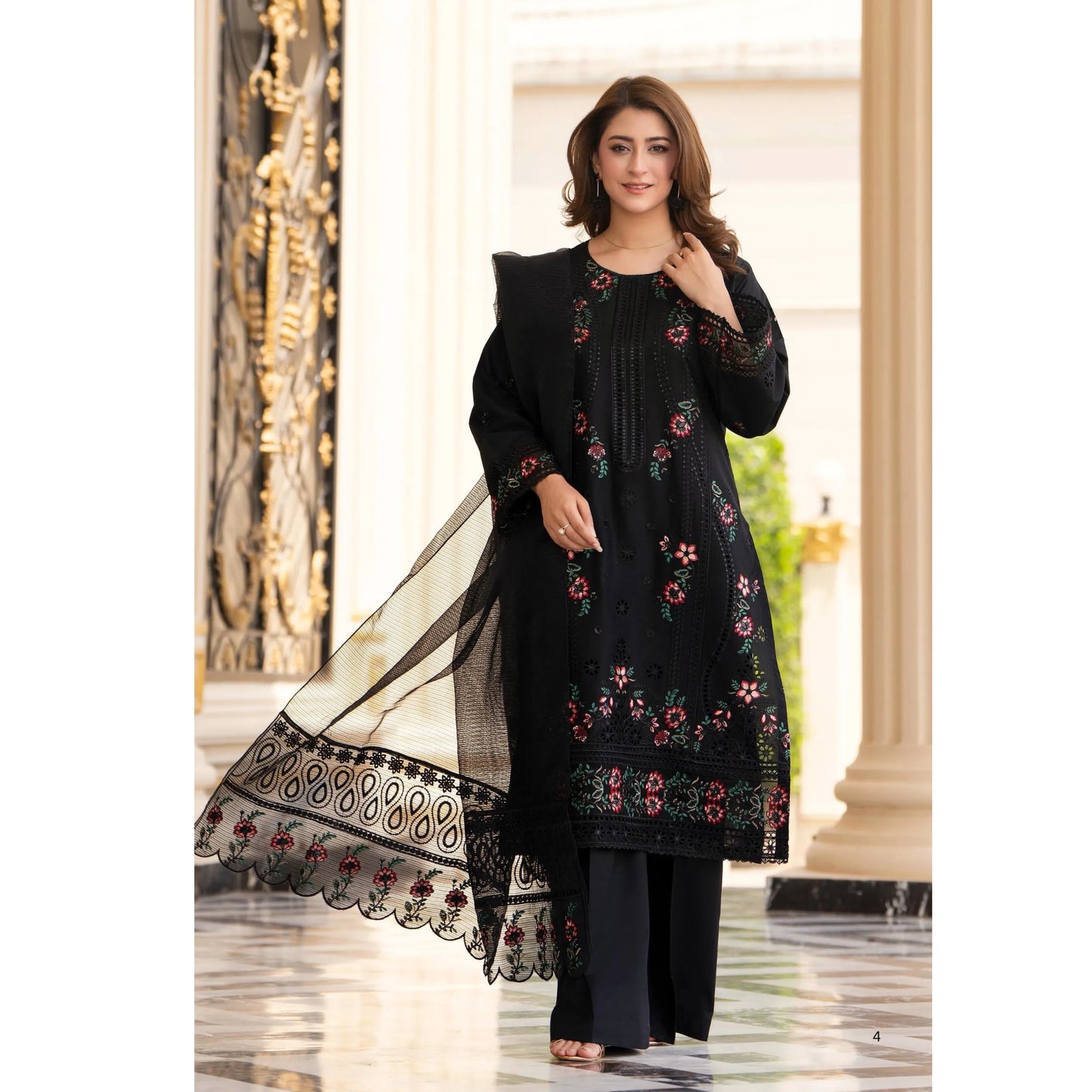 RA-31 Range-e-Eid Embroidered Lawn 3 Piece Collection by Raniya.h | Ready to Wear Pakistani Asian clothes