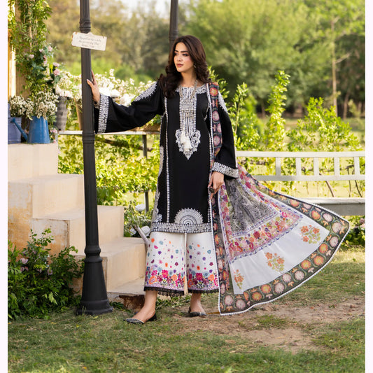 KC-1574 "Sunheri" Embroidered Festive Cambric Cotton Collection by Karma Collection