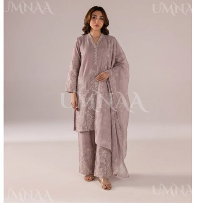 UA-221 Embroidered Cotton Ready to Wear Collection Pakistani Asian Women | 3 Piece Shirt Trouser Duppata by Umnaa