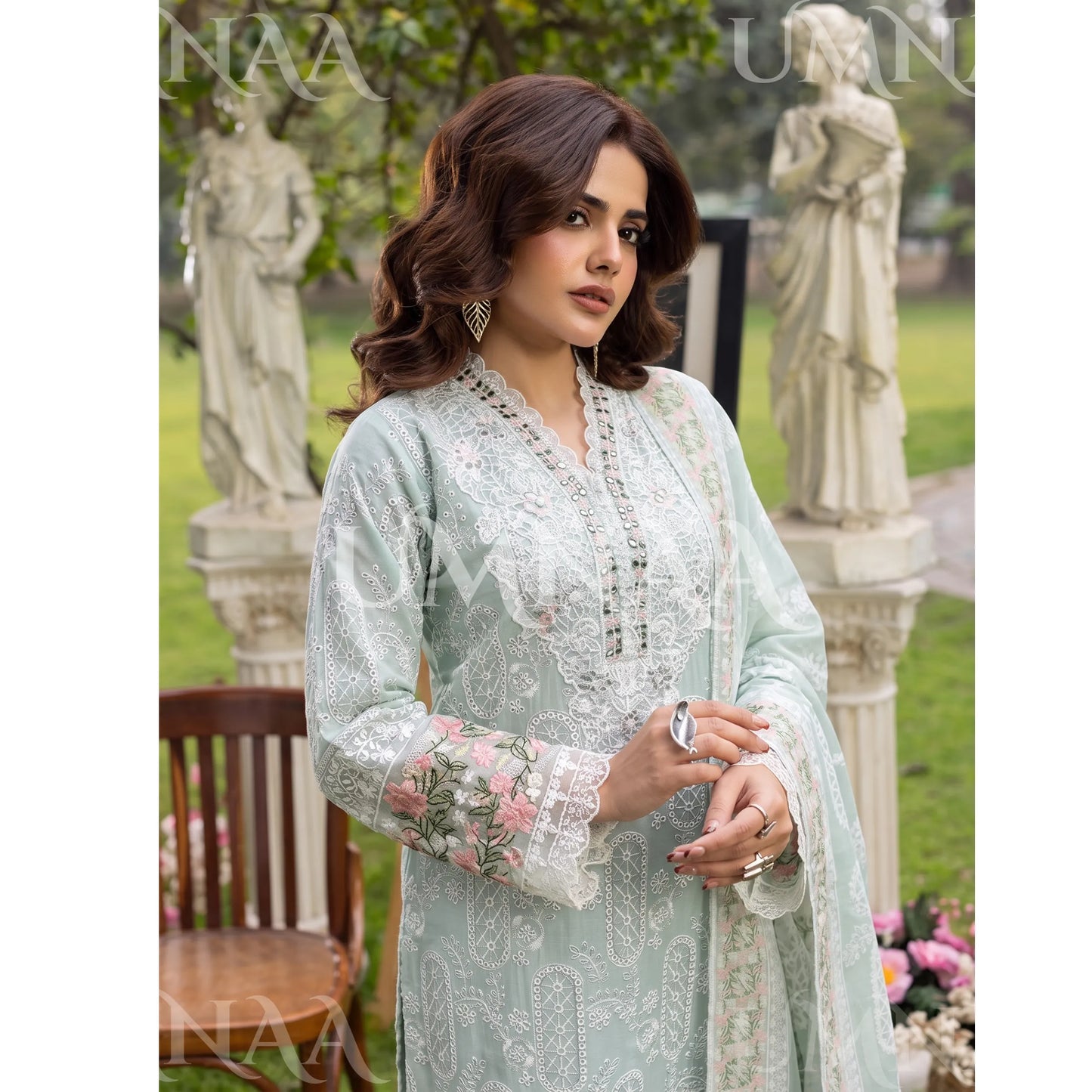 UA-250 Embroidered Cambric Cotton Collection by Umnaa