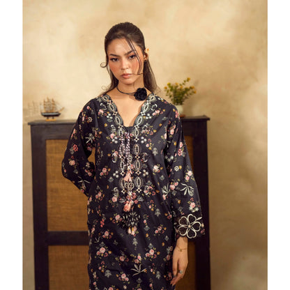 UGL-01 Printed Lawn Kaftan 2 Piece Set by Guzel