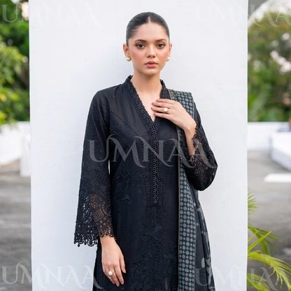 UA-272 Embroidered Cambric Cotton 3 Pc Collection | Umnaa