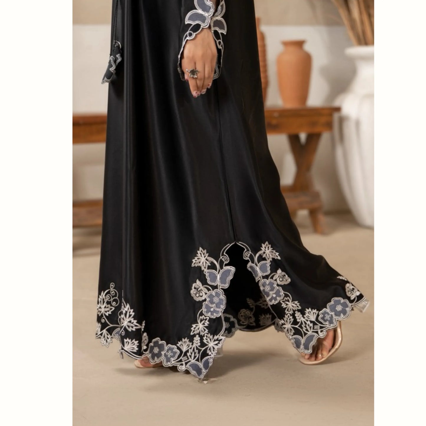 RA-39 Embroidered kaftan 2 Pc - Raniya.h