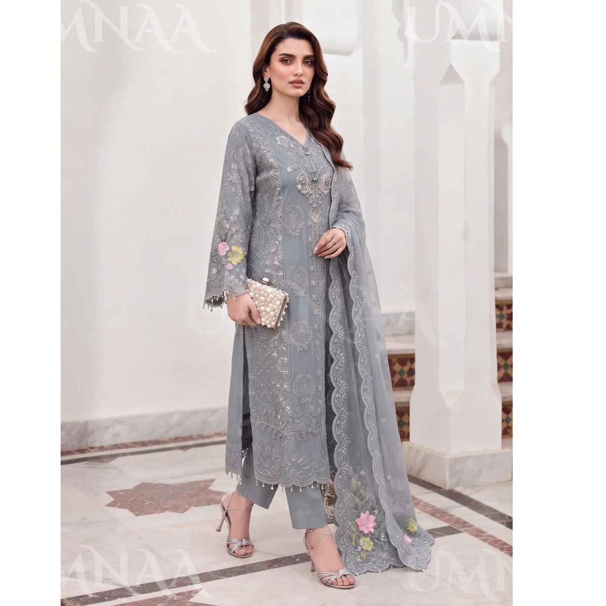 UA-299 Luxury Chiffom Collection 3 Pc | Umnaa