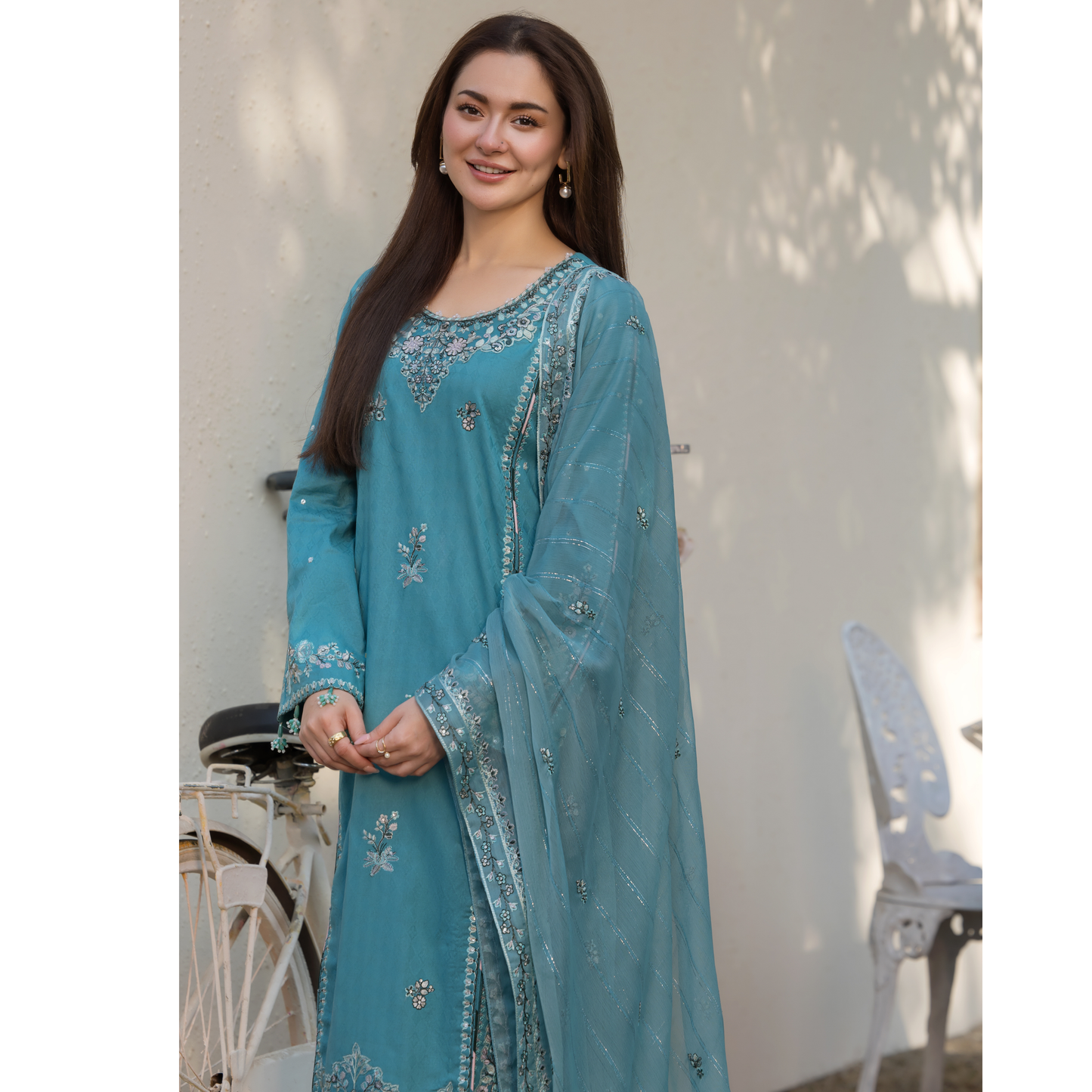 UAL-02 3 Pc Cotton Jacquard Ready to Wear Collection | Simrans