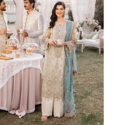 UTT-04 Embroidered Luxury festive 3 Pc Pakistani Dress | Ready to wear | Traditional Thread