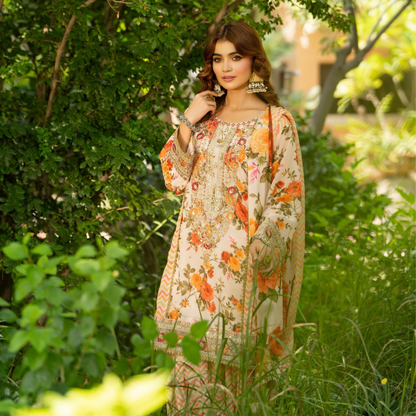 "Khumaar" Embroidered Georgette Collection by karma Collection Asian Wear Pakistani Dresses