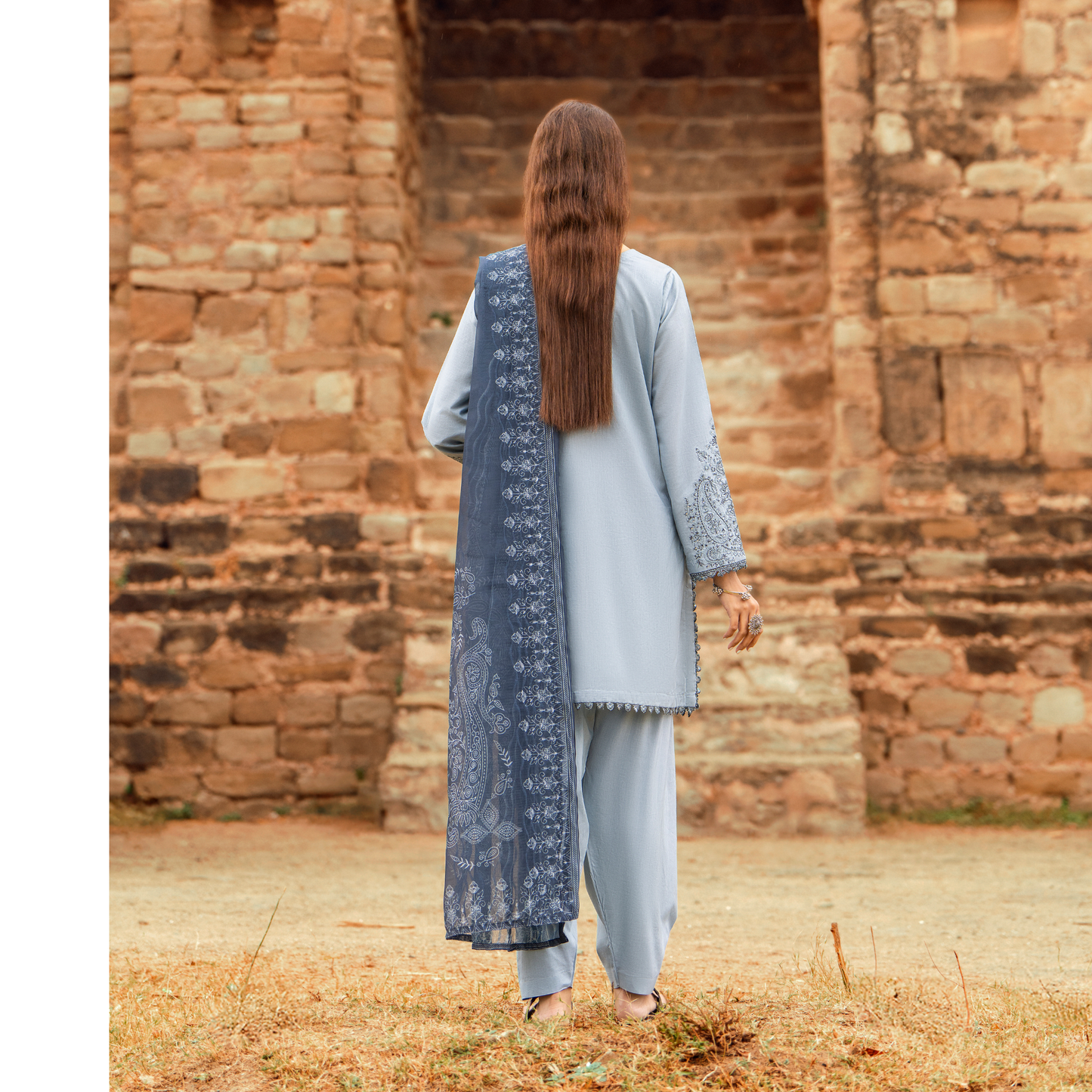 UCA-16 3 Pc Embroidered Cotton Lawn Ready to Wear Eid Collection by Casuallite