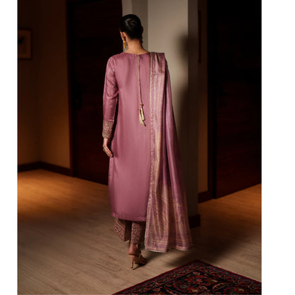 UCA-37 EALA Festive Embroidered Viscose Dress with Printed Silk Dupatta | Women’s Festive Wear Pakistani Designer Outfit by Casuallite