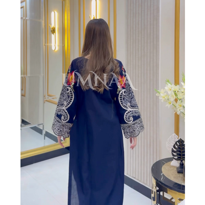 UA-38 Printed Embroidered Khaddar 3 Pc Dress | Ready to wear | UMNAA