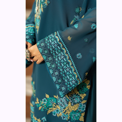 F-467 Embroidered Georgette Chiffon Collection by karma Collection