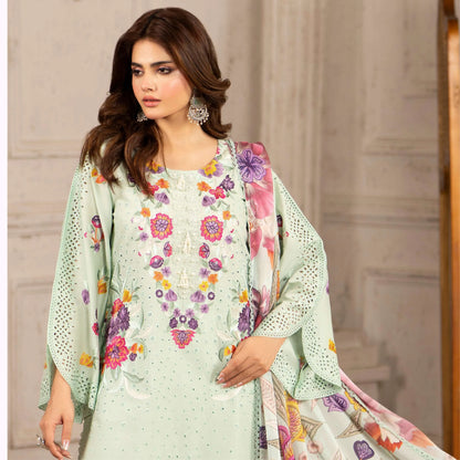 KC-1564 "Tabeer" Embroidered Festive Cambric Cotton Collection by Karma Collection