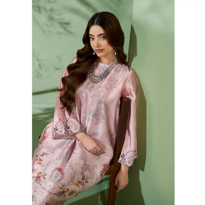 UAL-07 Printed Silk Kaftan Style Co-Ord Set Loose fit Casual Wear | Ethnic wear | ALLY'S