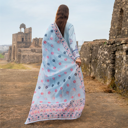 UCA-16 3 Pc Embroidered Cotton Lawn Ready to Wear Eid Collection by Casuallite