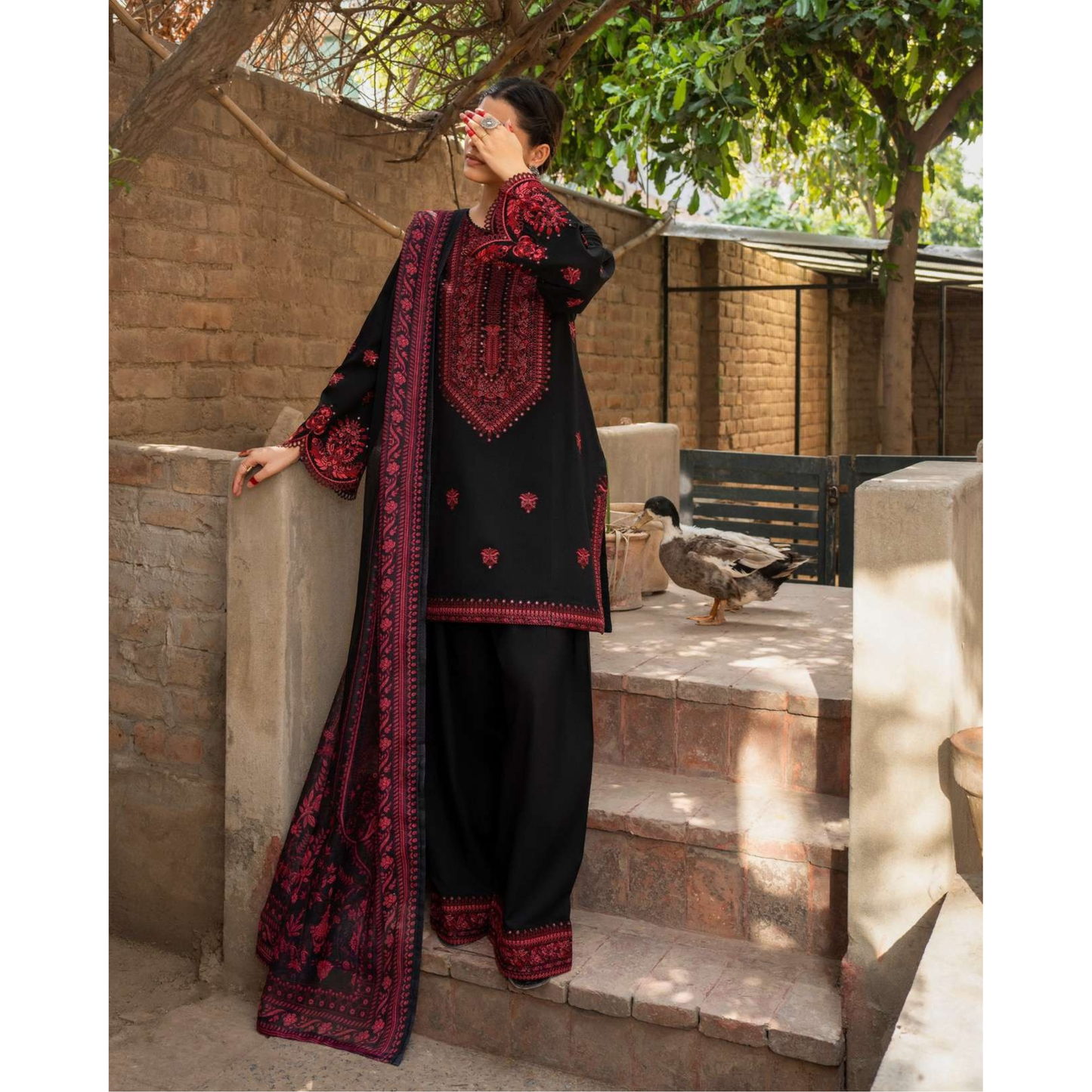 UCA-20 Luxury Cambric Cotton Farshi Shalwar Collection | Ready to Wear | Casuallite