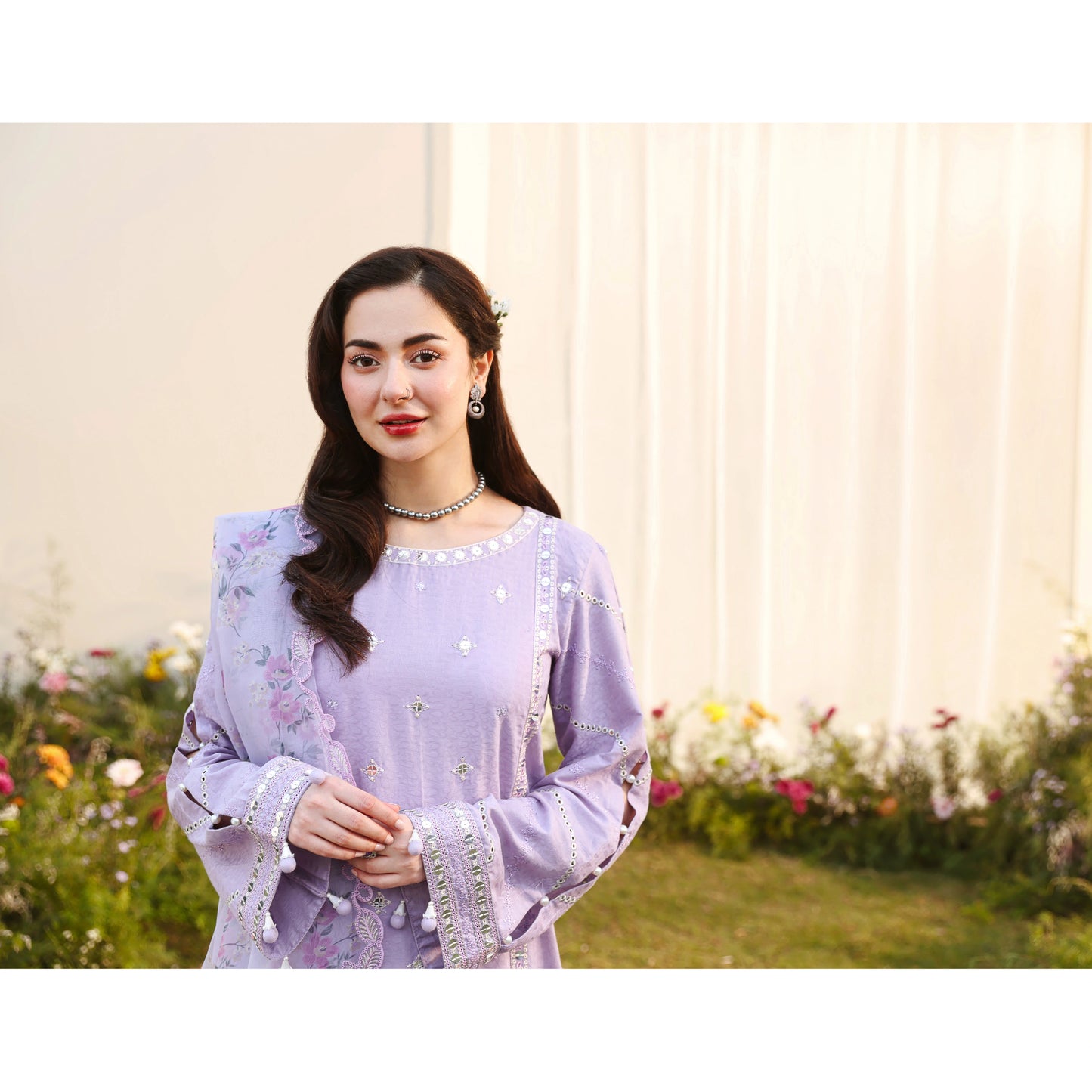 UMS-56 Janan Mother Daughter Chikenkari Jacquard Eid Edit by Simrans | Ready to Wear Asian Pakistani clothes