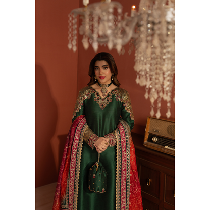UA-170 Raw Silk Embroidered Festive Collection