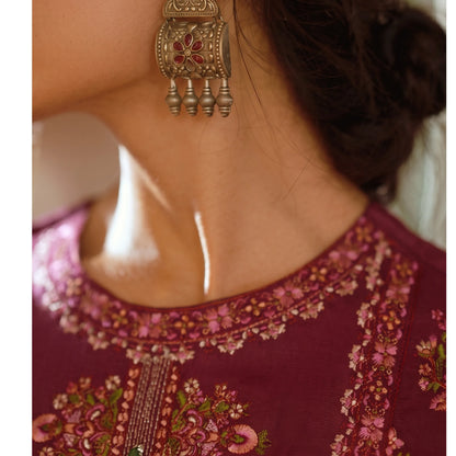 UCA-46 "Sakoon" Embroidered Cambric Cotton Pc Collection | Casuallite