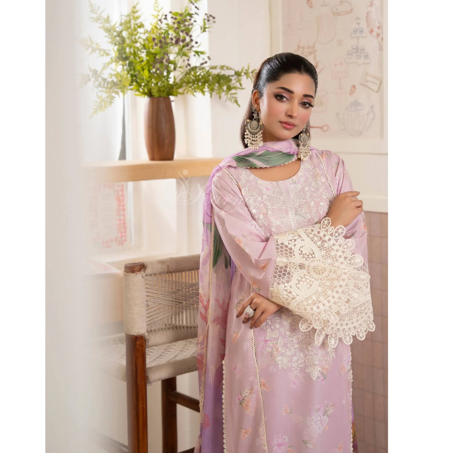 "Flora" Embroidered Lawn 3 Pc Collection | Karma Collection