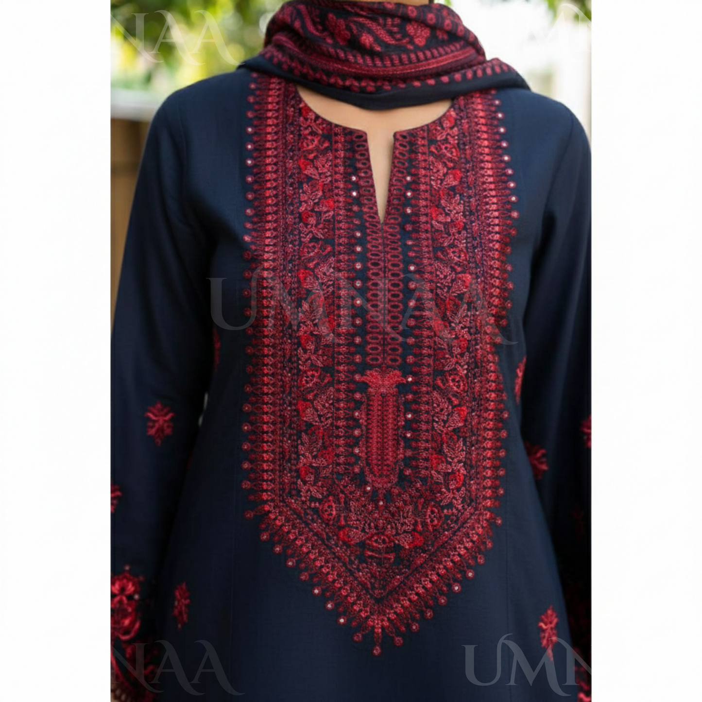 UCA-38 Casuallite Best Seller Embroidered Cotton Farshi Shalwar dress by Casuallite