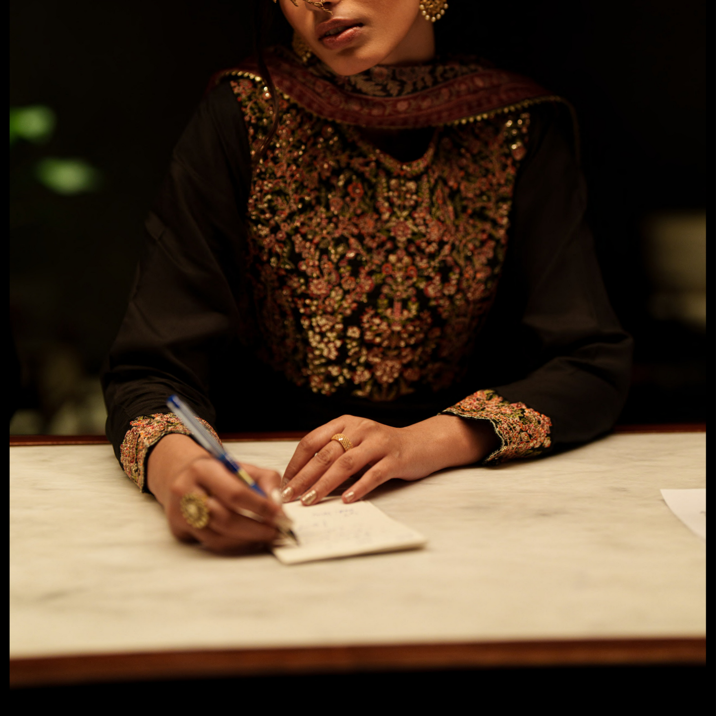 UCA-36 ELARA Festive Embroidered Viscose Dress with Printed Silk Dupatta | Women’s Festive Wear Pakistani Designer Outfit by Casuallite