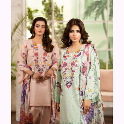 KC-1564 "Tabeer" Embroidered Festive Cambric Cotton Collection by Karma Collection
