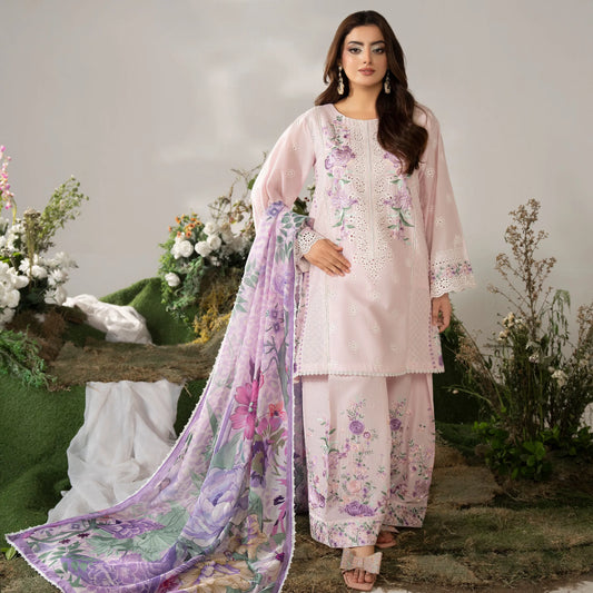 KC-1587 "AYRA" Embroidered Cambric Cotton Collection by Karma Collection