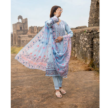 UCA-16 3 Pc Embroidered Cotton Lawn Ready to Wear Eid Collection by Casuallite