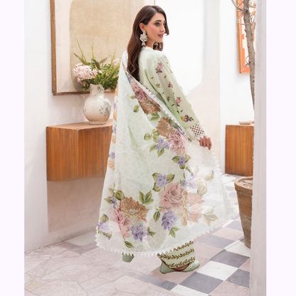 KC-1480 Embroidered Luxury Cambric Cotton farshi Shalwar Collection | Ready to Wear | Karma Collection