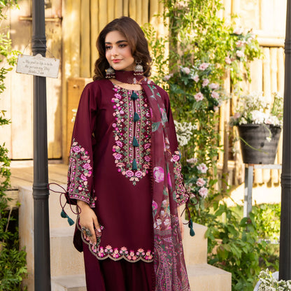 KC-1578 "Sunheri" Embroidered Festive Cambric Cotton Collection by Karma Collection