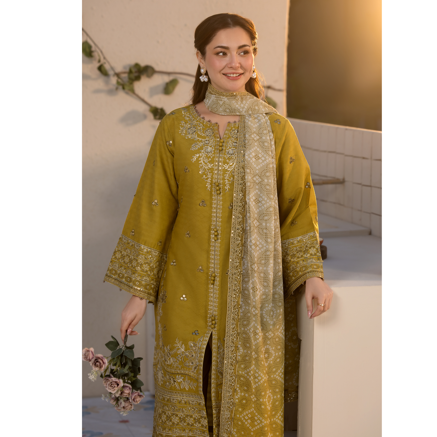 UAL-02 3 Pc Cotton Jacquard Ready to Wear Collection | Simrans