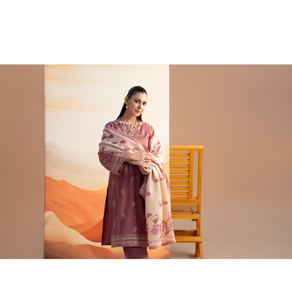RA-25 Embroidered Dhanak Collection by Raniya.h