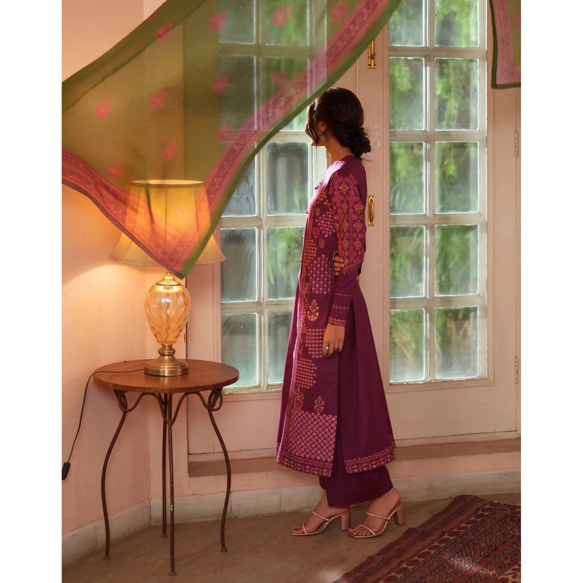 UCA-46 "Sakoon" Embroidered Cambric Cotton Pc Collection | Casuallite
