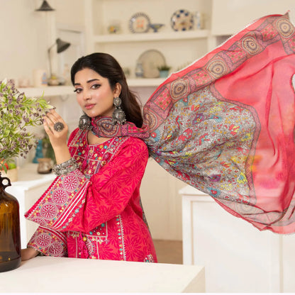 "Gulmahar" Embroidered Lawn Collection by karma Collection