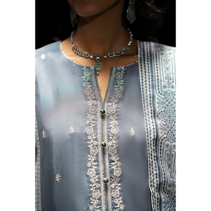 3 Pc Embroidered Viscose Ready to Wear Collection by Casuallite | UMCAE01101