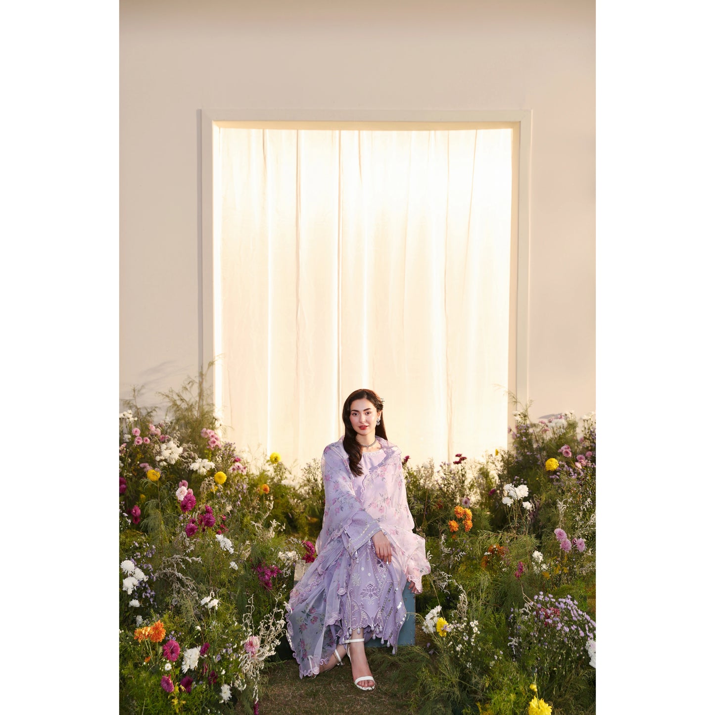 UMS-56 Janan Mother Daughter Chikenkari Jacquard Eid Edit by Simrans | Ready to Wear Asian Pakistani clothes
