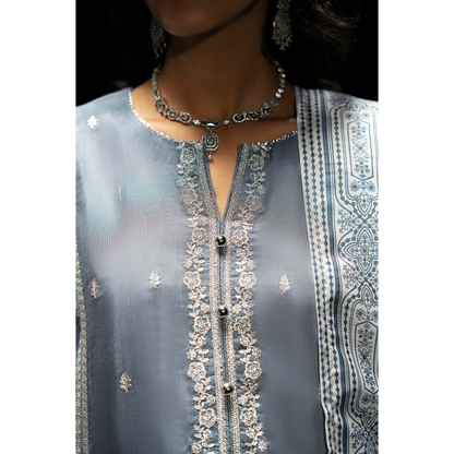 3 Pc Embroidered Viscose Ready to Wear Collection by Casuallite | UMCAE01101