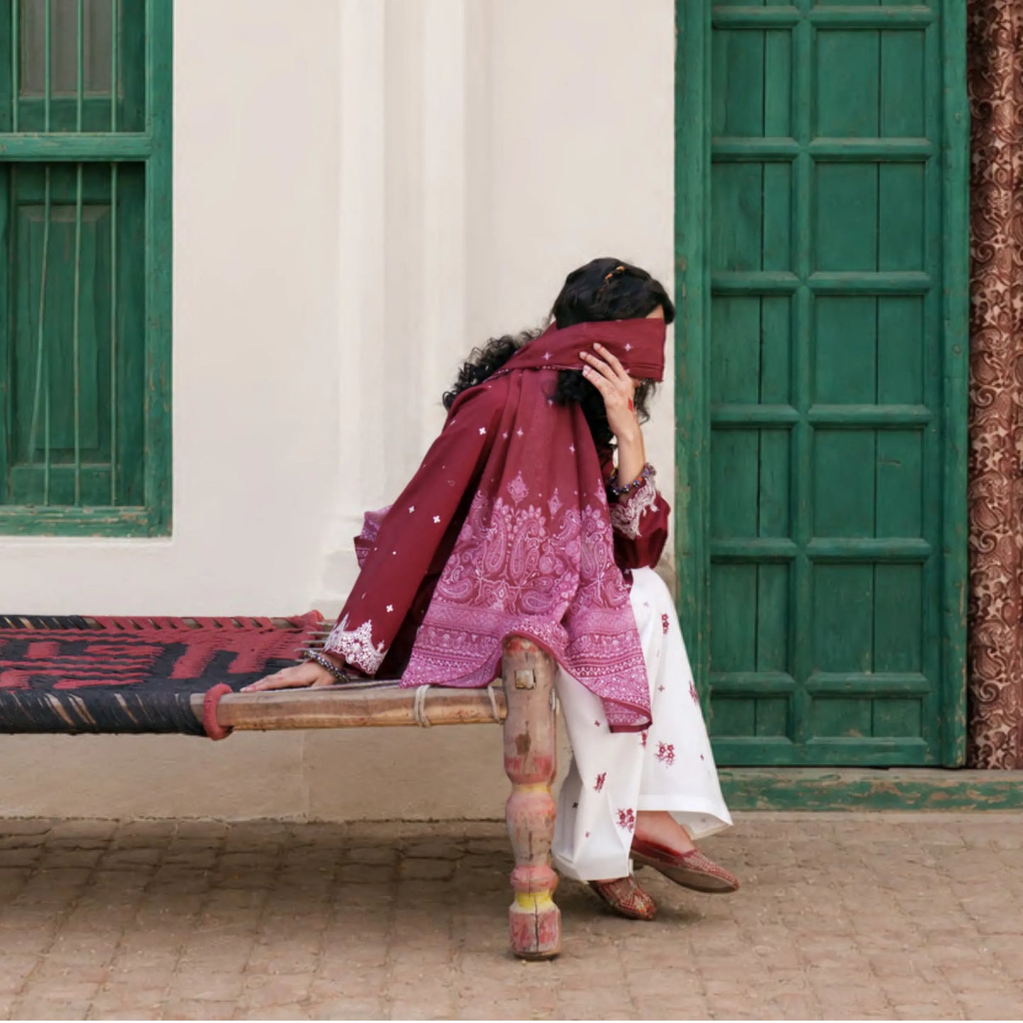 UCA-43 "HER" Collection Embroidered Cambric Cotton by Casuallite 3 Piece Suit for Women | Ready to Wear Pakistani Dress