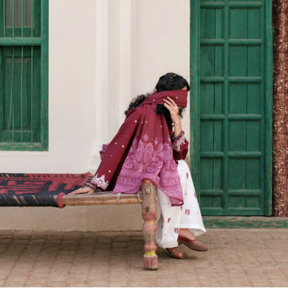 UCA-43 "HER" Collection Embroidered Cambric Cotton by Casuallite 3 Piece Suit for Women | Ready to Wear Pakistani Dress