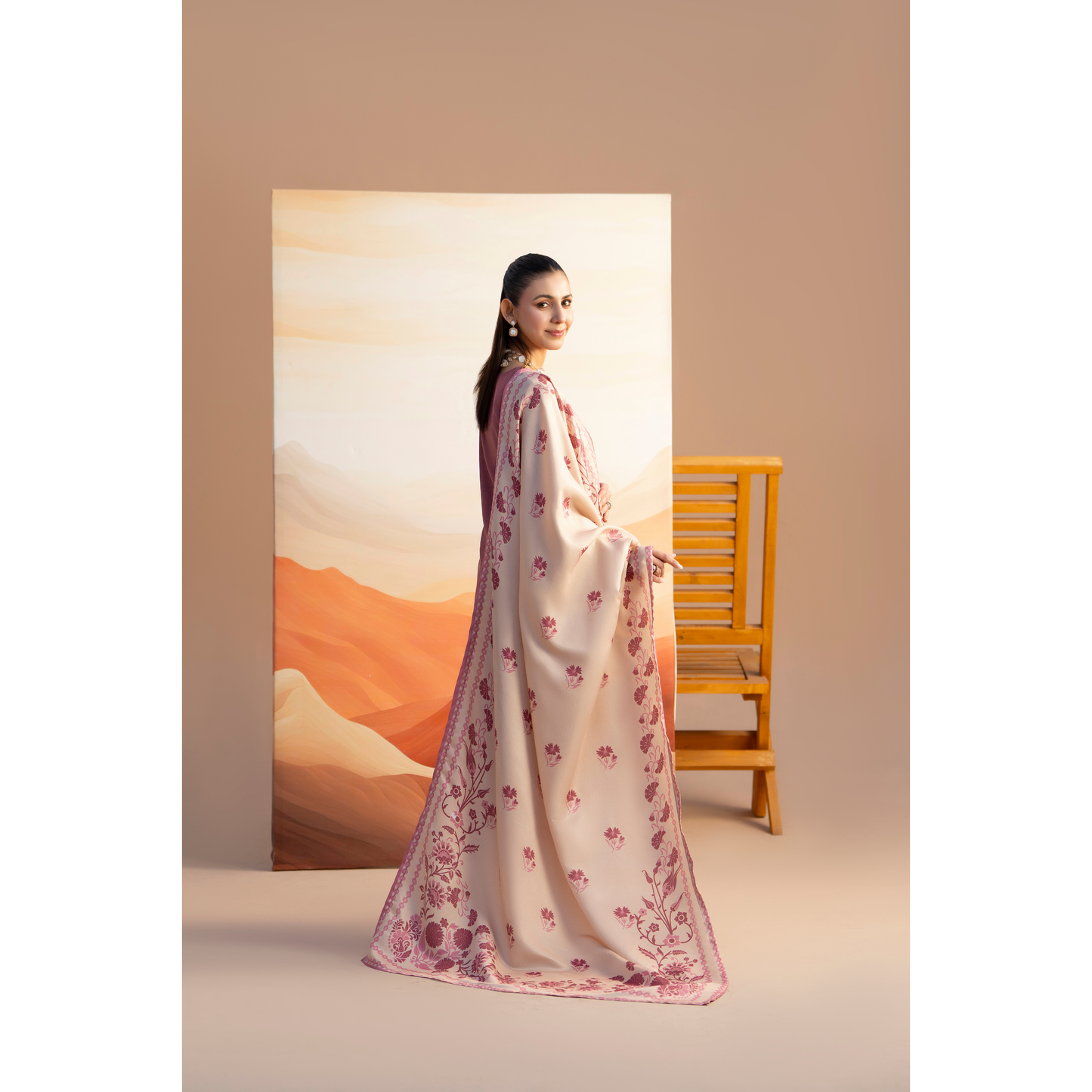 RA-25 Embroidered Dhanak Collection by Raniya.h