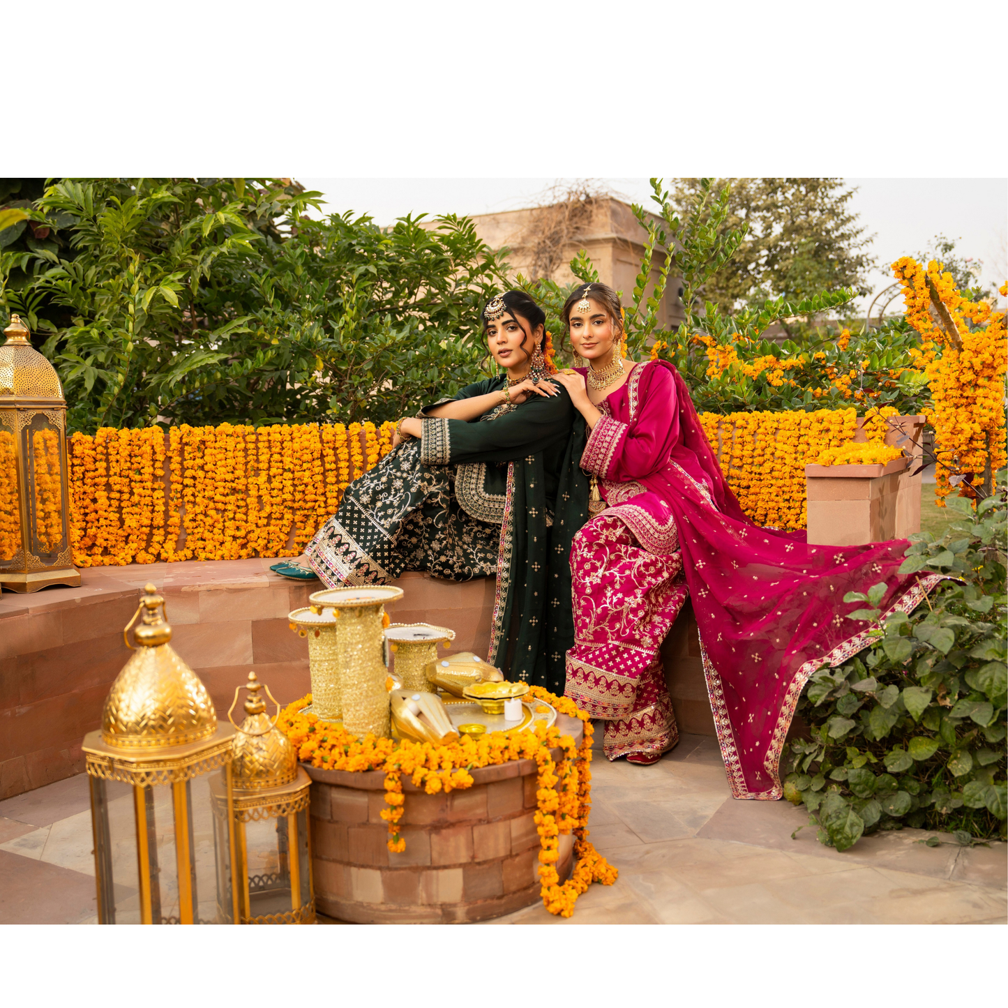 F-493 "Hayat" Embroidered Festive Luxury 3 Pc Collection