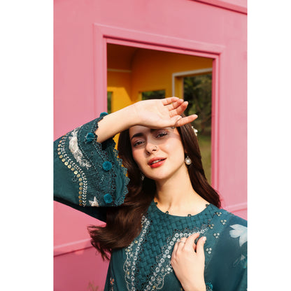 UMS-56 Janan Mother Daughter Chikenkari Jacquard Eid Edit by Simrans | Ready to Wear Asian Pakistani clothes