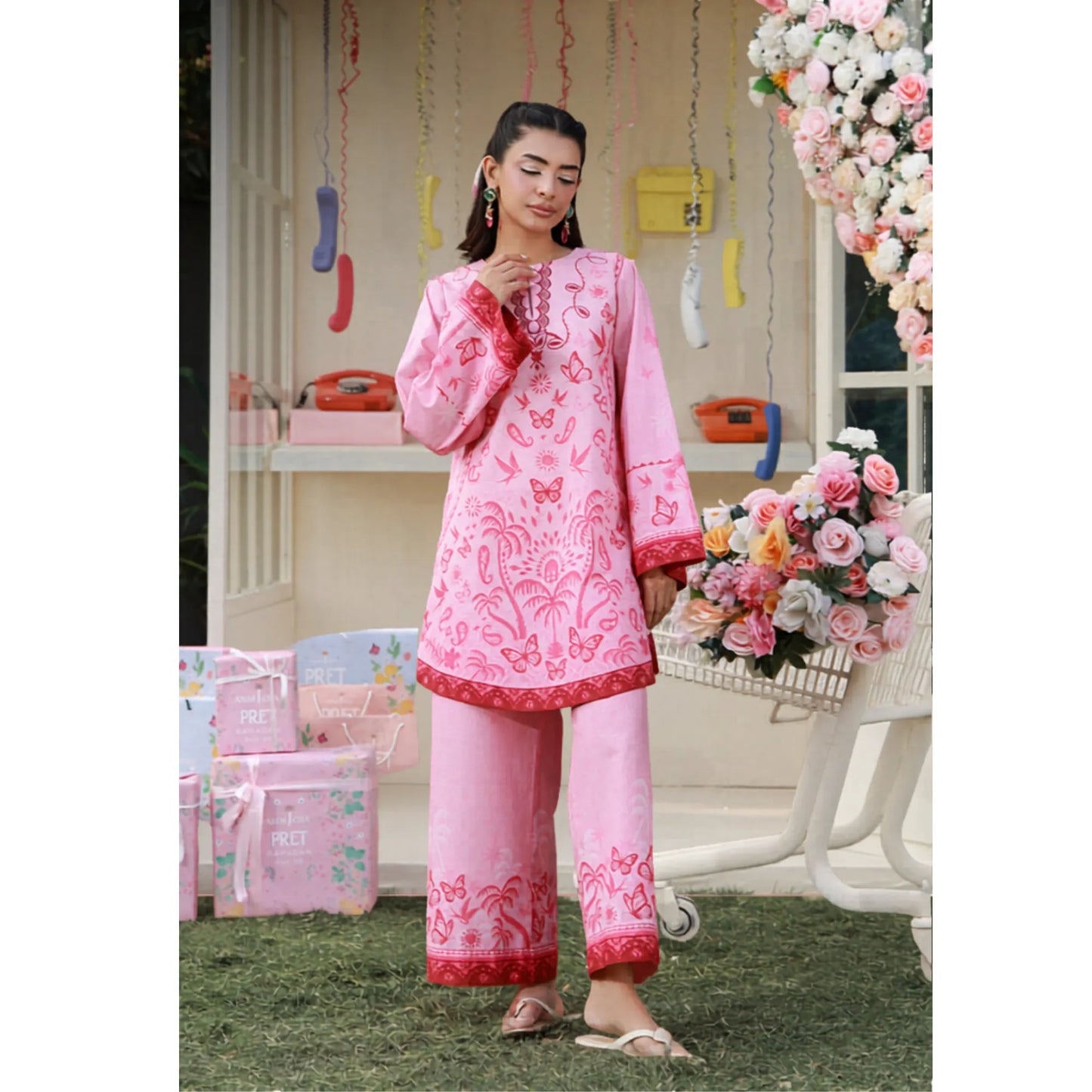 UAS-01 printed Pret by Asim jofa Printed Co Ord Set summer Collection Ready to Wear asian clothes