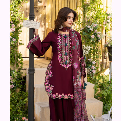 KC-1578 "Sunheri" Embroidered Festive Cambric Cotton Collection by Karma Collection