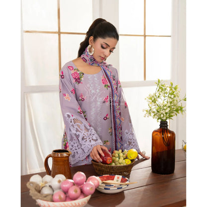 "Flora" Embroidered Lawn 3 Pc Collection | Karma Collection