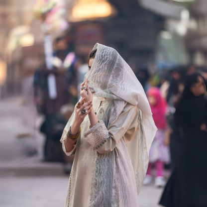 UCA-15 3 Pc Embroidered Cambric Cotton Ready to Wear Eid Collection by Casuallite