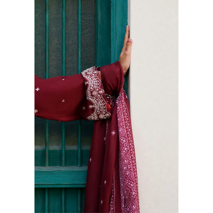 UCA-43 "HER" Collection Embroidered Cambric Cotton by Casuallite 3 Piece Suit for Women | Ready to Wear Pakistani Dress