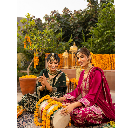 F-493 "Hayat" Embroidered Festive Luxury 3 Pc Collection