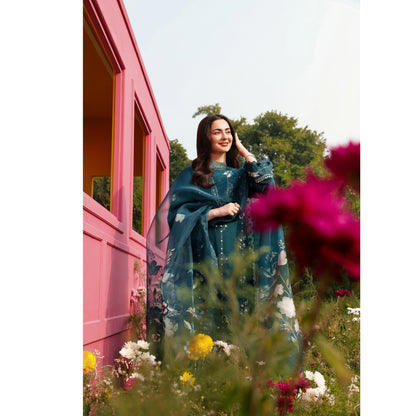 UMS-56 Janan Mother Daughter Chikenkari Jacquard Eid Edit by Simrans | Ready to Wear Asian Pakistani clothes